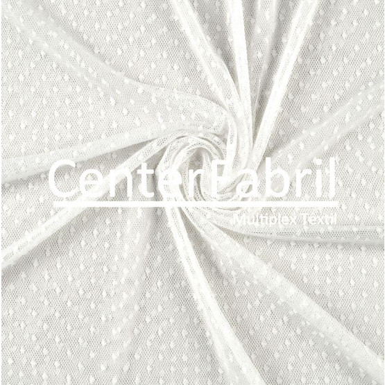 Tecido Renda Tule Plumetis Off White Larg 130cm 100%Poliamida 27gr/m2. Preço por metro. Conserv1-P/2-2/3-3/5-3/6-1