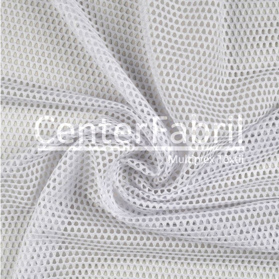 Tecido Malha Arrastao Branco Larg 170cm 94%Poliester 6%Elastano 170gr/m2 - Preço por metro - Conserv1-I-H/2-2/3-3/5-3/6-8