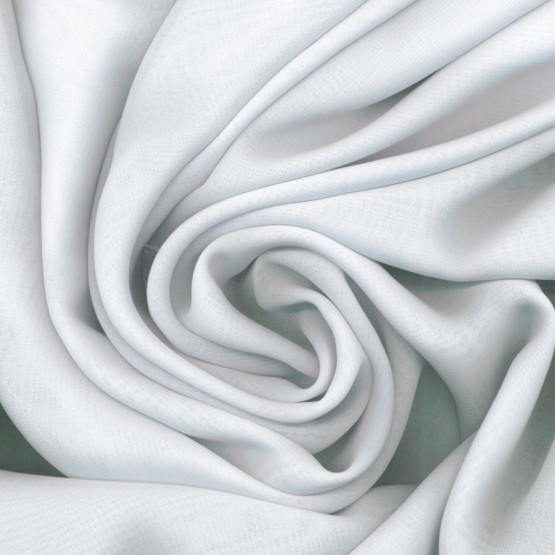 Tecido Chiffon Branco 100% Poliéster