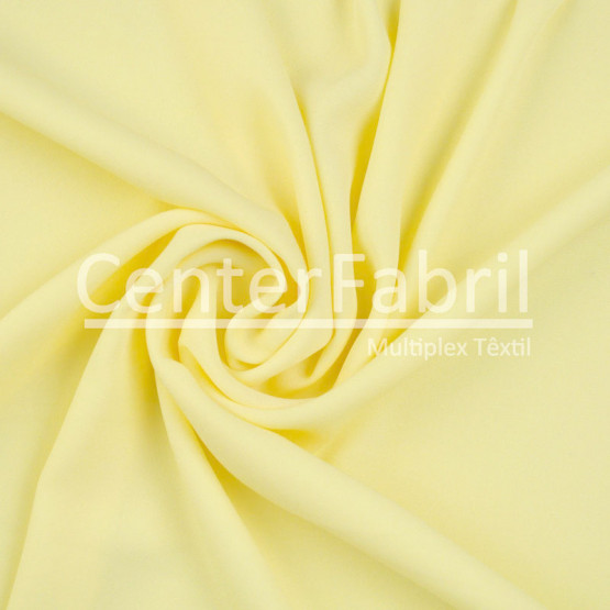 Tecido Crepe Georgette Amarelo Larg.147cm 100%Poliester 102gr/m²
