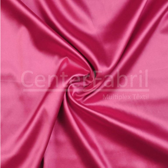 TECIDO CETIM CHARMEUSE C/ELAST LISO Pink L147cm 97%POLIESTER.3%ELASTANO