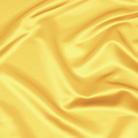 TECIDO CETIM CHARMEUSE C/ELAST LISO Amarelo Ipê L147cm 97%POLIESTER.3%ELASTANO