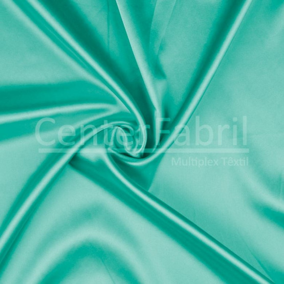 Tecido Cetim Charmeuse c/elastano Liso Tiffany Larg147cm 97%Poliester.3%Elastano. Conserv1-J/2-2/3-3/4-5/5-3/6-1