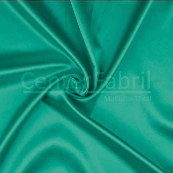 Tecido Cetim Charmeuse c/elastano Liso Verde Menta Larg147cm 97%Poliester.3%Elastano. Conserv1-J/2-2/3-3/4-5/5-3/6-1