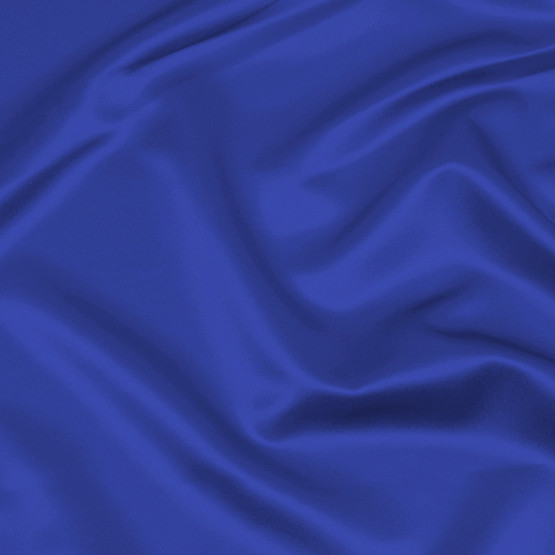 TECIDO CETIM CHARMEUSE C/ELAST LISO Azul Royal L147cm 97%POLIESTER.3%ELASTANO