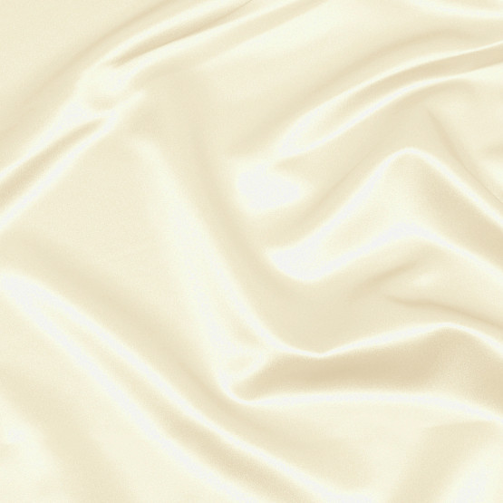 Tecido Cetim Charmeuse Stretch Marfim Creme cn Poliester/Elastano