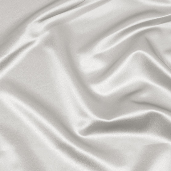 Tecido Cetim Charmeuse Stretch Cinza Prata eur/cn Poliester/Elastano