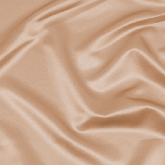 Tecido Cetim Charmeuse Stretch Bege Nude cn Poliester/Elastano