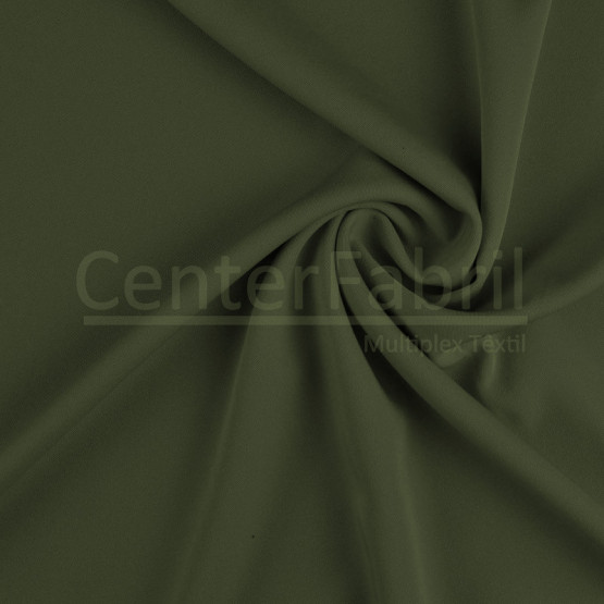 Gabardine TwoWay com elastano Verde Militar  Larg 1,47mt 97%Poliester3%Elastano 224gr/m2.Conserv1-N/2-2/3-3/5-3/6-1
