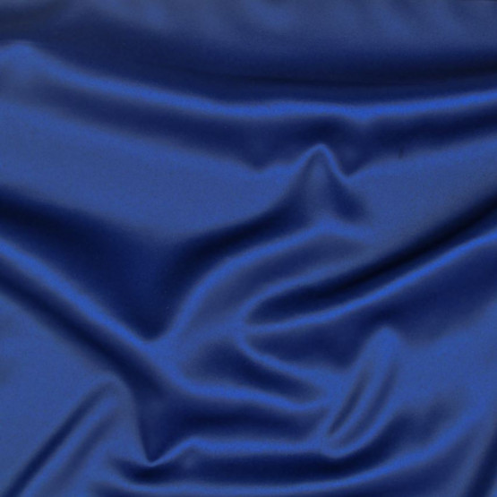 Tecido Cetim Fusion Stretch Azul Royal Larg 145cm 97%Poliester 3%Elastano 92gr/m2