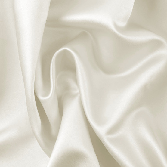 Tecido Cetim Dull C/Elast Cru Largura 140cm 97%Poliester.3%Elastano
