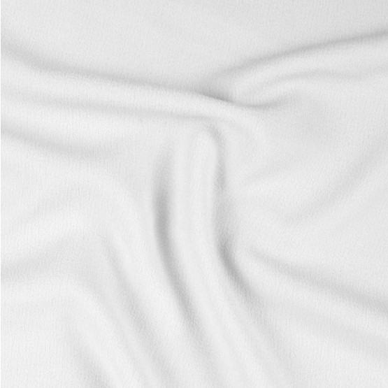 Tecido Crepe Mousse Argel c/elastano Branco Larg.145cm 94%Poliéster 6%Elastano 198gr/m²-L av-LB,A2,S3,P1,LS5