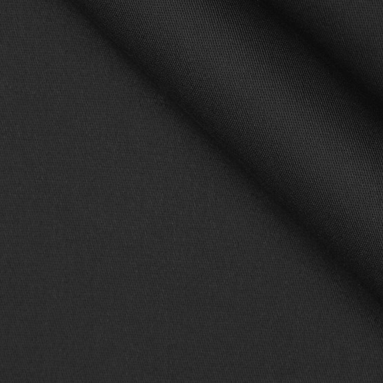 Tecido Gabardine Preto Microstretch importado  Larg.147CM 100% poliester - Preço por metro