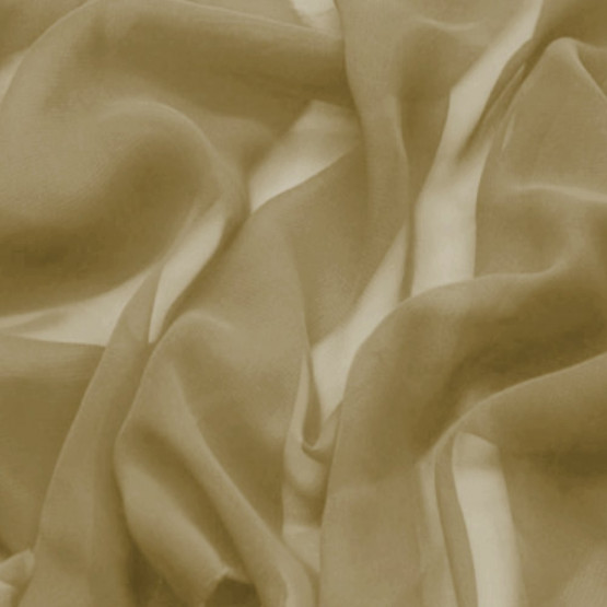 Tecido Chiffon Kaki importado  Larg.147cm 100% poliester - Preço por metro. Conserv1-N/2-2/3-2/4-5/5-3/6-1