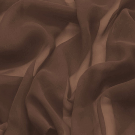 Tecido Chiffon Marrom importado  Larg.147cm 100% poliester - Preço por metro. Conserv1-N/2-2/3-2/4-5/5-3/6-1
