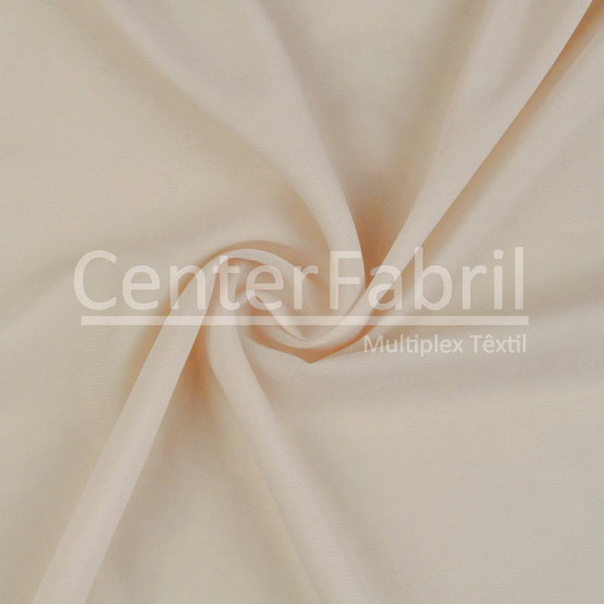 Tecido Chiffon Bege Claro Larg 147cm 100% Poliester 82gr/m2- Preço por metro. Conserv1-N/2-2/3-2/4-5/5-3/6-1