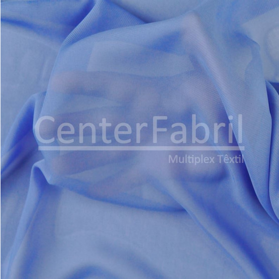 Tecido Chiffon Azul Véu Larg 147cm 100% Poliester 82gr/m2- Preço por metro. Conserv1-N/2-2/3-2/4-5/5-3/6-1