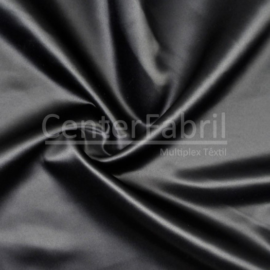 Tecido Cetim Vogue Preto Larg 150cm 100%Poliester.Conserv1-N/2-2/3-2/4-5/5-3/6-1