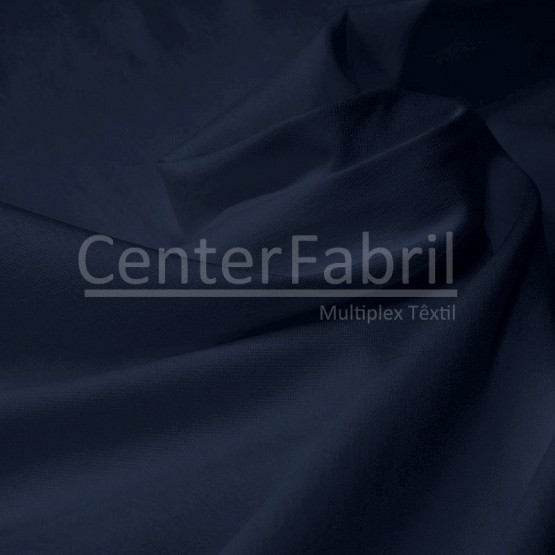 TECIDO BENGALINE LISO AZUL NAVY Lg 145cm 75%Viscose 20%Poliamida 5%Elastano - no urdume