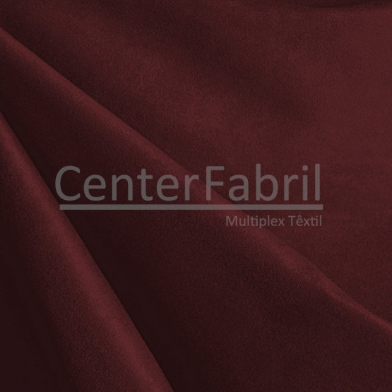 Tecido Suede Moda Liso Bordô Larg 150cm 100%Poliester 160gr/m2. Conserv 1-H/2-2/3-3/5-4/6-2/4-3 