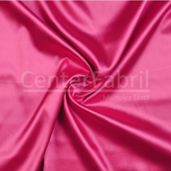 Tecido Cetim Charmeuse c/elastano Liso Pimk Larg147cm 97%Poliester.3%Elastano. Conserv1-J/2-2/3-3/4-5/5-3/6-1
