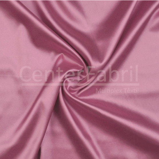 Tecido Cetim Charmeuse c/elastano Liso Rosa Escuro Larg147cm 97%Poliester.3%Elastano. Conserv1-J/2-2/3-3/4-5/5-3/6-1