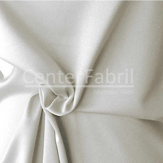 Tecido Crepe Patú Amanda Off White Larg 147cm 100%Poliester 156gr/m2