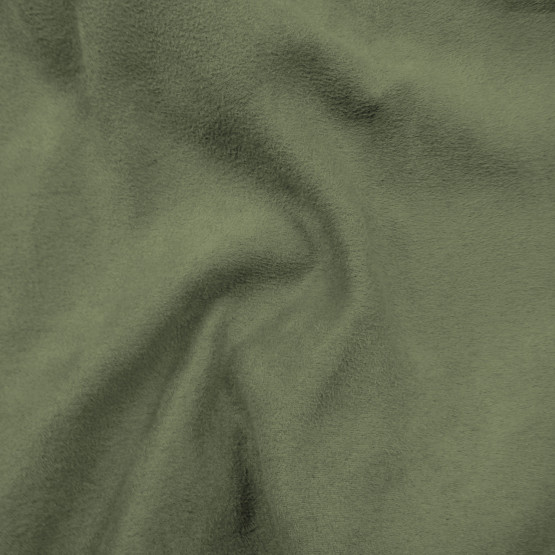 Tecido Suede Moda Liso Vde Militar Larg 140cm 100%Poliester ref2537c020