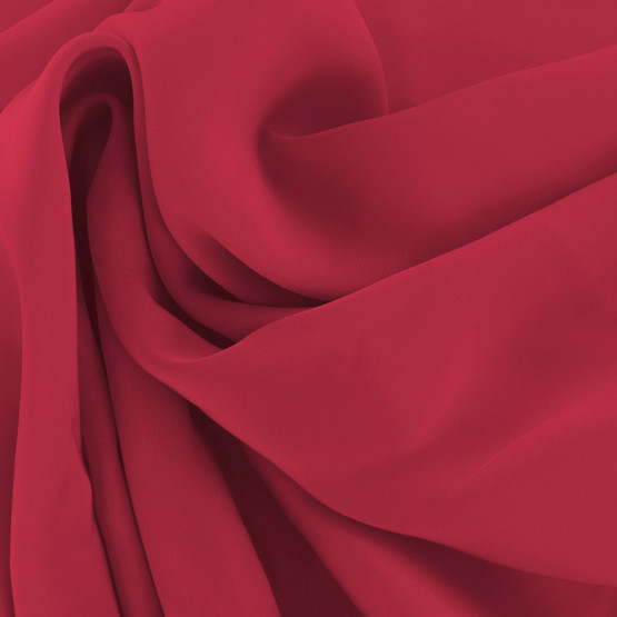 Tecido Chiffon Acetinado Cereja Larg 145cm 100%Poliester