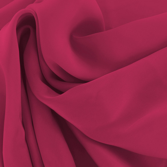 Tecido Chiffon Acetinado Rosa Tudor Larg 145cm 100%Poliester