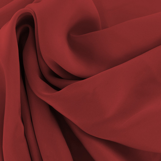 Tecido Chiffon Acetinado Vermelho esc Red Larg 145cm 100%Poliester