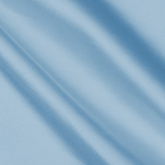 Tecido Cetim Charmeuse Stretch Azul Claro Larg 145cm 94%Poliester 6%Elastano 100gr/m2