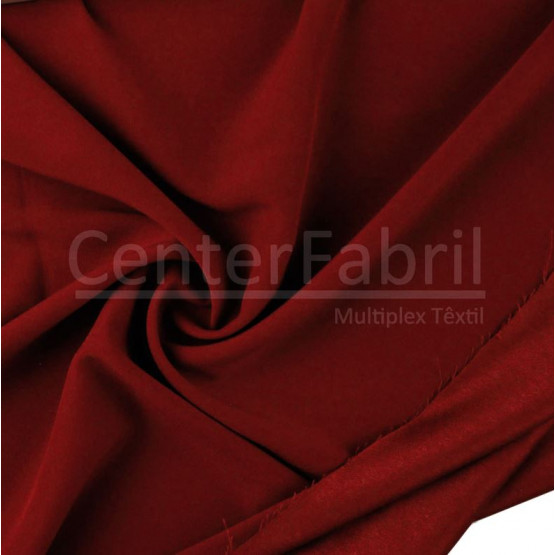 Tecido Crepe Pascally Vermelho Escuro Larg 150cm 100%Poliester 220gr/m2.Conserv1-N/2-2/3-2/5-3/6-1