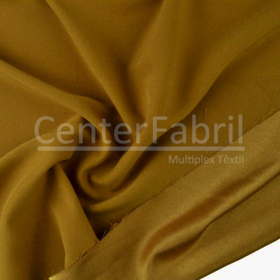 Tecido Crepe Pascally Ouro Antigo Larg 150cm 100%Poliester 220gr/m2.Conserv1-N/2-2/3-2/5-3/6-1