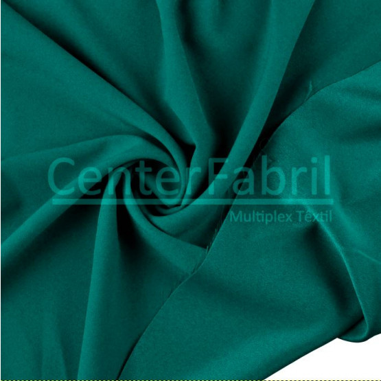 Tecido Crepe Pascally Verde Jade Larg 150cm 100%Poliester 220gr/m2.Conserv1-N/2-2/3-2/5-3/6-1