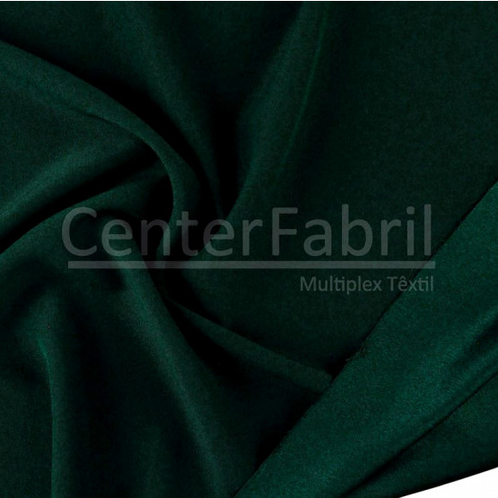 Tecido Crepe Pascally Verde Garrafa Larg 150cm 100%Poliester 220gr/m2.Conserv1-N/2-2/3-2/5-3/6-1