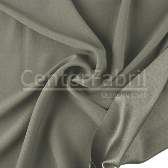 Tecido Crepe Pascally Cinza Claro/Medio Larg 150cm 100%Poliester 220gr/m2.Conserv1-N/2-2/3-2/5-3/6-1