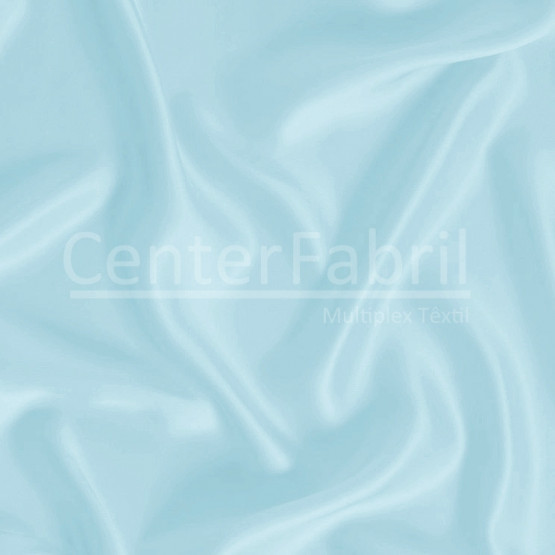 Tecido Cetim Gloss Toque de Seda Spandex Azul Claro Larg 145cm 97%Poliester 3%Elastano 96gr/m2