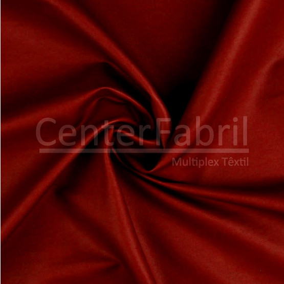 Tecido Bengaline Sintético PU Liso Vermelho Escuro Lg 147cm 70%Viscose 25%Poliamida 5%Elastano - no urdume