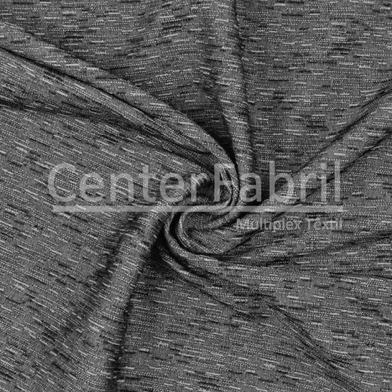 Tecido Bengaline Alfaiataria Linen Preto Lg 145cm 70%Viscose 25%Poliamida 5%Elastano - no urdume