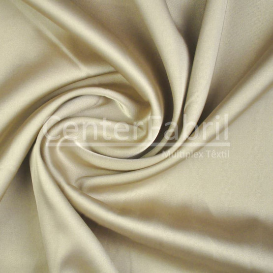 Tecido Cetim Gloss Toque de Seda Spandex Trigo Larg 145cm 97%Poliester 3%Elastano 95gr/m².Conserv1-H/2-2/3-3/5-3/6-8