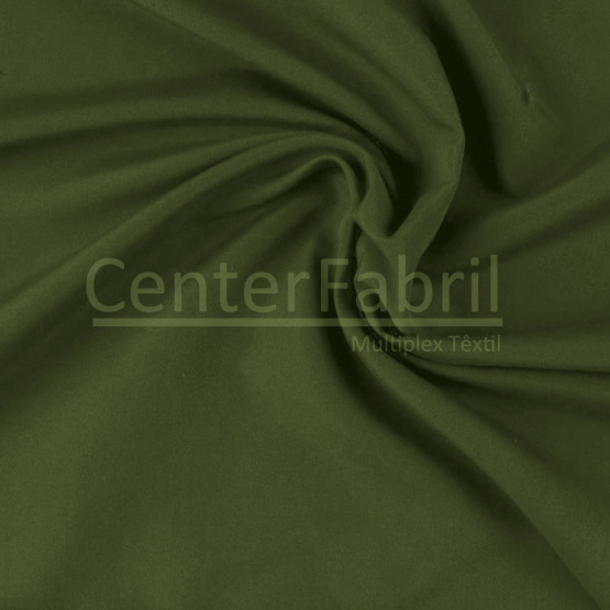 Tecido Microsurf 160gr/ml Verde Militar Larg 160cm 100%Poliester ref.1001cor67- Preço por metro