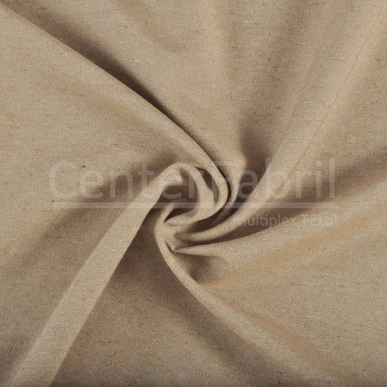 Tecido Reciclado New Master Liso Kraft Largura 140cm 54%Algodão 46%Poliester. Conserv 1-H/2-2/3-3/4-4/5-2/6-1