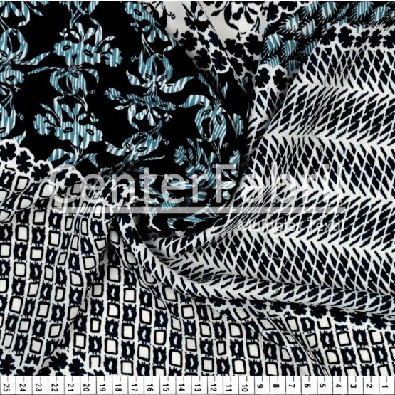 Tecido Crepe Georgete Estampado Largura 147cm 100%Poliester