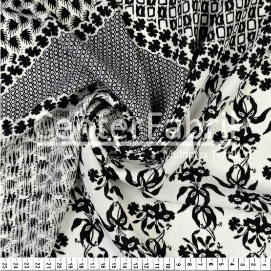 Tecido Crepe Georgete Estampado Largura 147cm 100%Poliester
