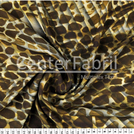 Tecido Crepe Georgete Estampado Largura 147cm 100%Poliester