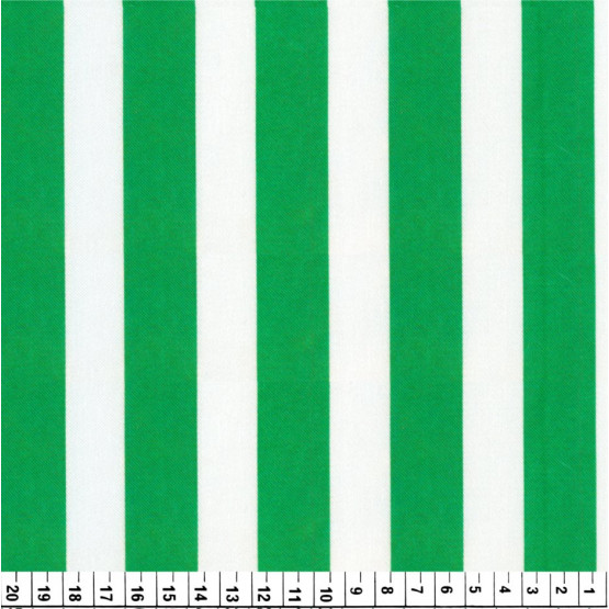 Tecido Cetim estampado Listrado Branco e Verde Larg. 1,47mt 100% Poliester