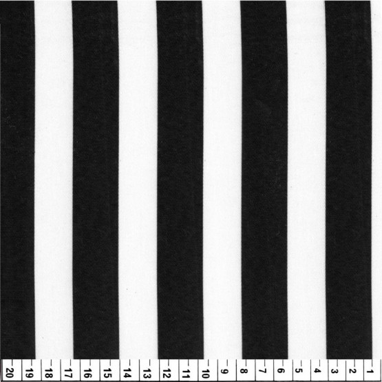 Tecido Cetim estampado Listrado Branco e Preto Larg. 1,47mt 100% Poliester