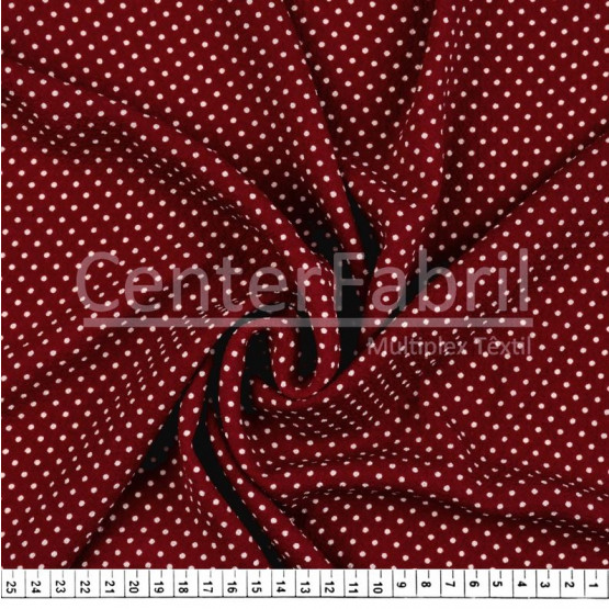 Tecido Crepe Bubble Estampa Bolinha Largura 147cm 97%Poliester.3%Elastano 120gr/m2
