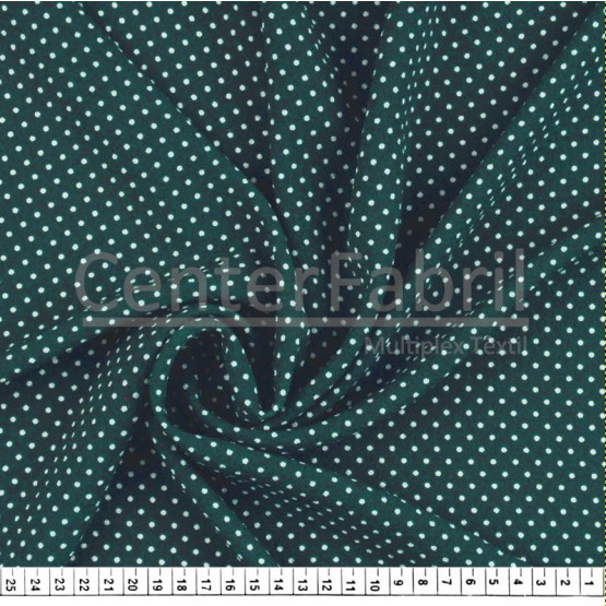 Tecido Crepe Bubble Estampa Bolinha Largura 147cm 97%Poliester.3%Elastano 120gr/m2